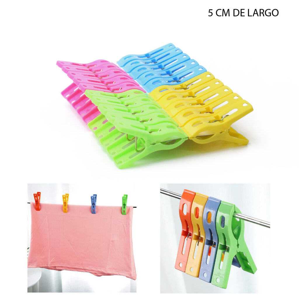 KIT DE PINZAS PARA ROPA 20 PZAS - Cubasa