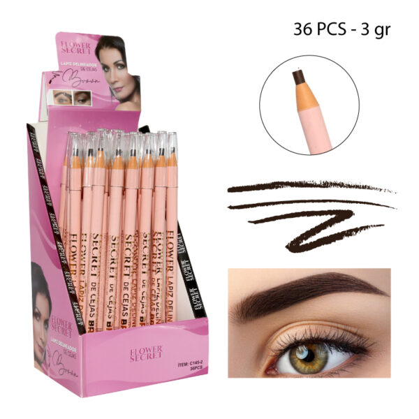 LÁPIZ DELINEADOR PARA CEJAS CAFÉ OSCURO - 36 PCS