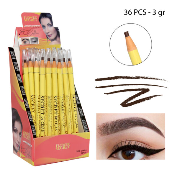 LÁPIZ DELINEADOR PARA CEJAS CAFÉ - 36 PCS