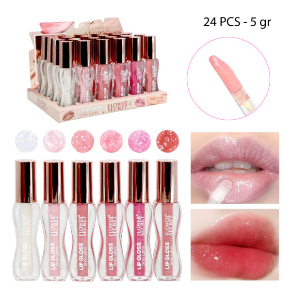 BRILLO LABIAL CON GLITTER - 5 GR