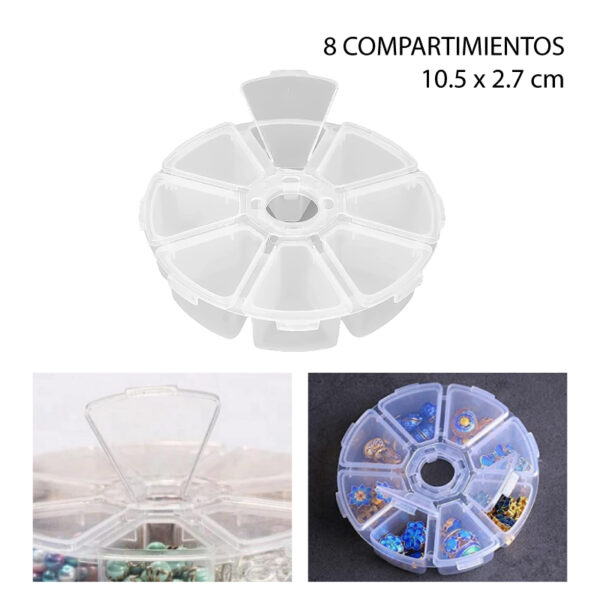 PASTILLERO REDONDO SEMANAL BLANCO