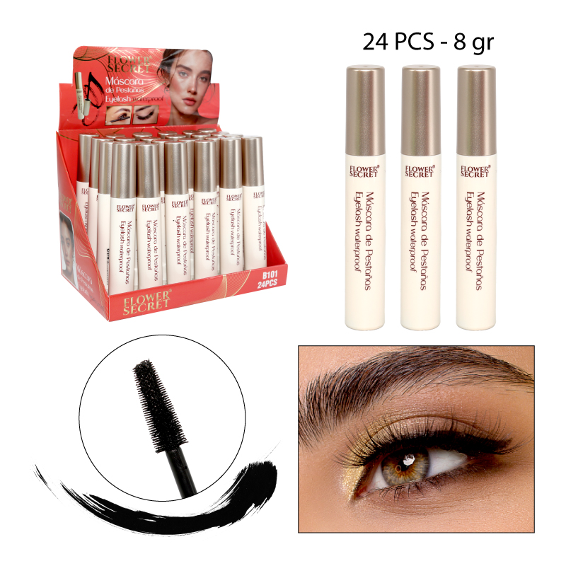 MÁSCARA DE PESTAÑAS PREMIUM, VOLUMEN Y EXTENSIÓN - 8 GR