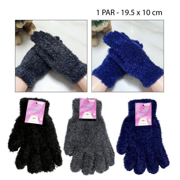 GUANTES AFELPADOS PARA MUJER