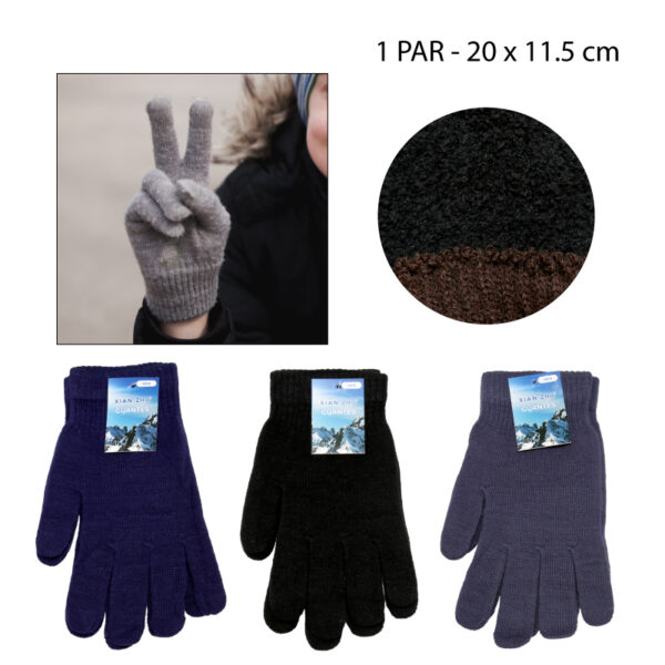 GUANTES DE LANA PARA HOMBRE