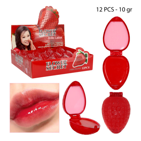 BRILLO LABIAL FRUTILLITA DOBLE 12 PCS
