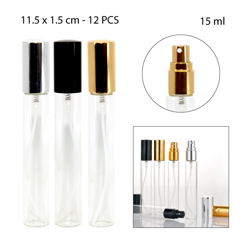 BOTELLA SPRAY DE VIDRIO - 15 ML