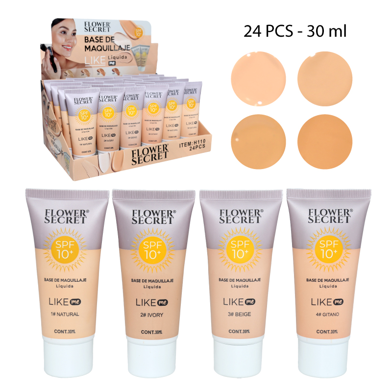 BASE DE MAQUILLAJE LÍQUIDA MATTE CON PROTECTOR UV 10 - 30 ML