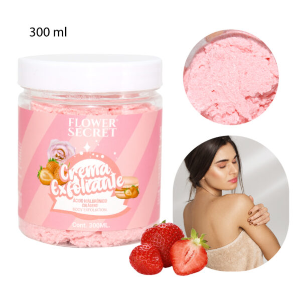 CREMA EXFOLIANTE DE HELADO DE FRESA - 300 ML