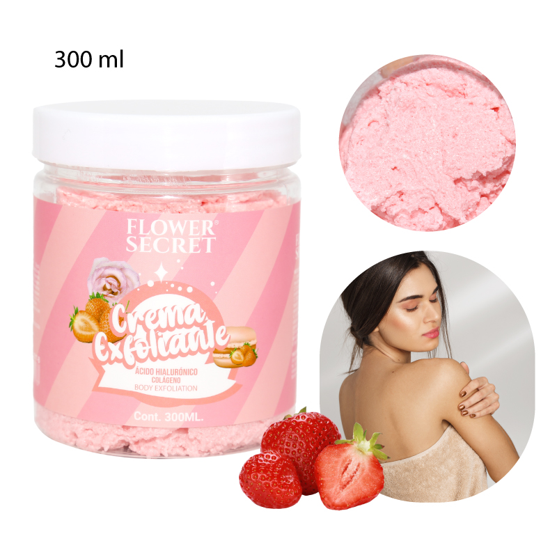 CREMA EXFOLIANTE DE HELADO DE FRESA - 300 ML