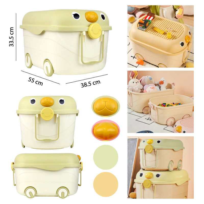 CAJA PARA JUGUETES CON RUEDAS - GRANDE