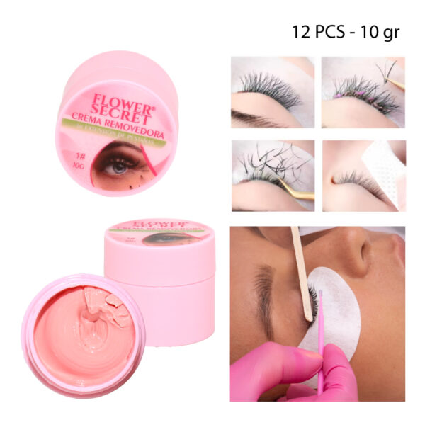 CREMA REMOVEDORA DE EXTENSIÓN DE PESTAÑAS - 10 GR