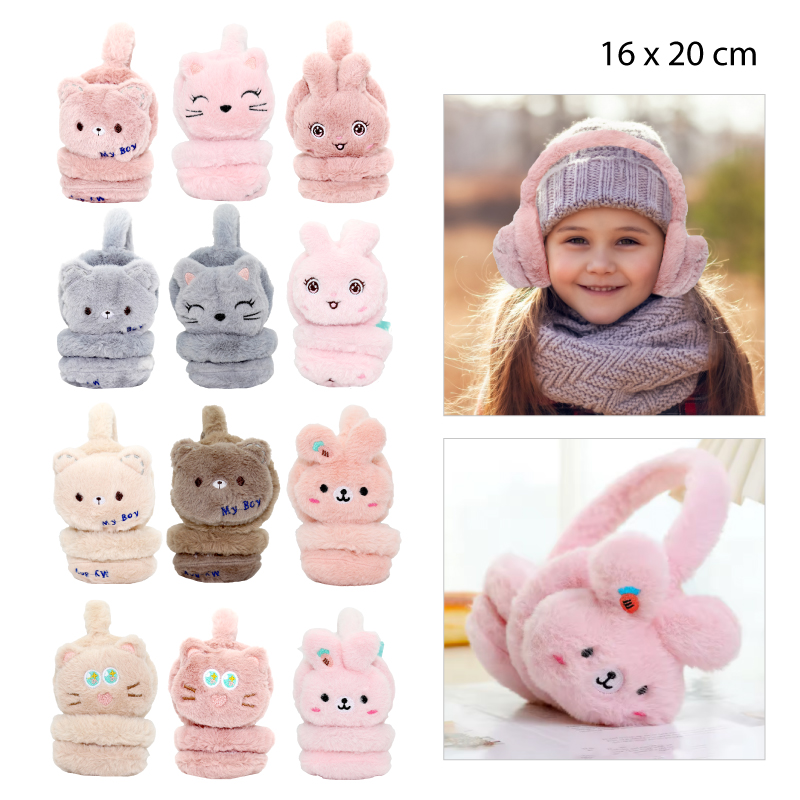 OREJERAS DE PELUCHE - INFANTIL