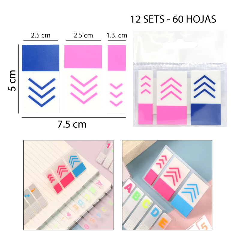 NOTAS ADHESIVAS - 60 HOJAS