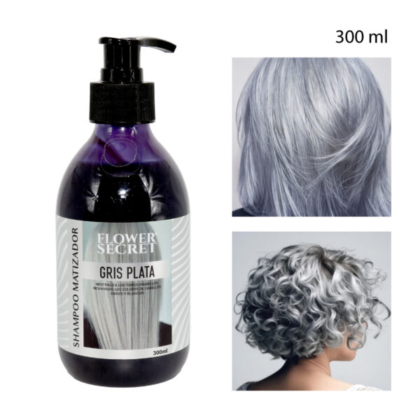 SHAMPOO MATIZADOR COLOR GRIS PLATEADO 300 ML