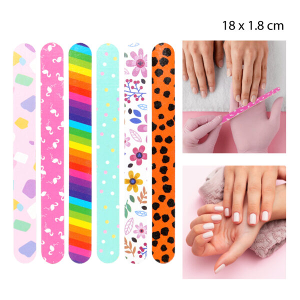 SET DE 10 LIMA DE UÑAS CON DISEÑOS