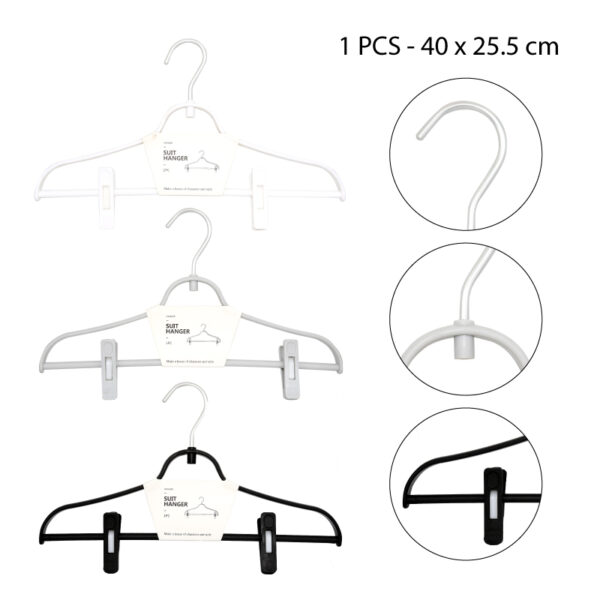 COLGADOR DE ROPA PLÁSTICO CON PINZAS