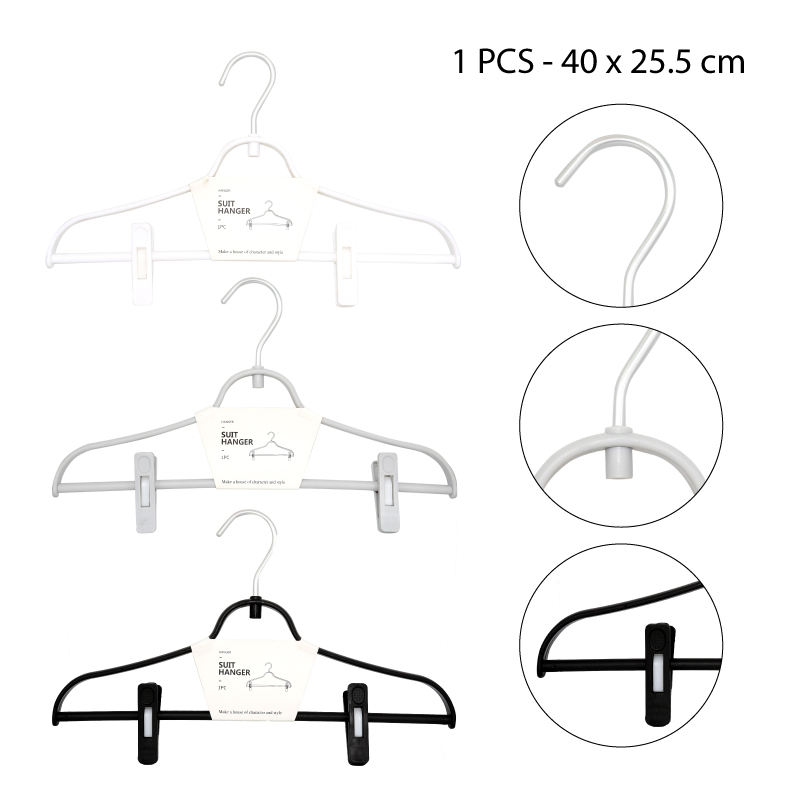 COLGADOR DE ROPA PLÁSTICO CON PINZAS