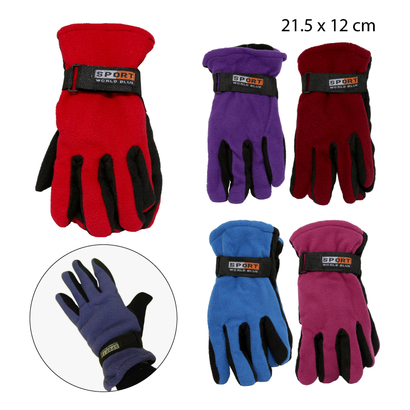 GUANTES DOBLE CAPA DE POLAR PARA MUJER