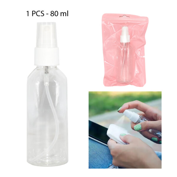 BOTELLA DE PLÁSTICO SPRAY RECARGABLE - 80 ML