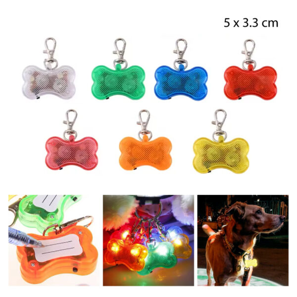 PLACA DE IDENTIFICACIÓN LED PARA MASCOTA