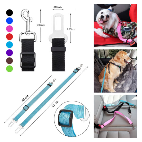 CINTURÓN DE SEGURIDAD VEHICULAR PARA MASCOTAS