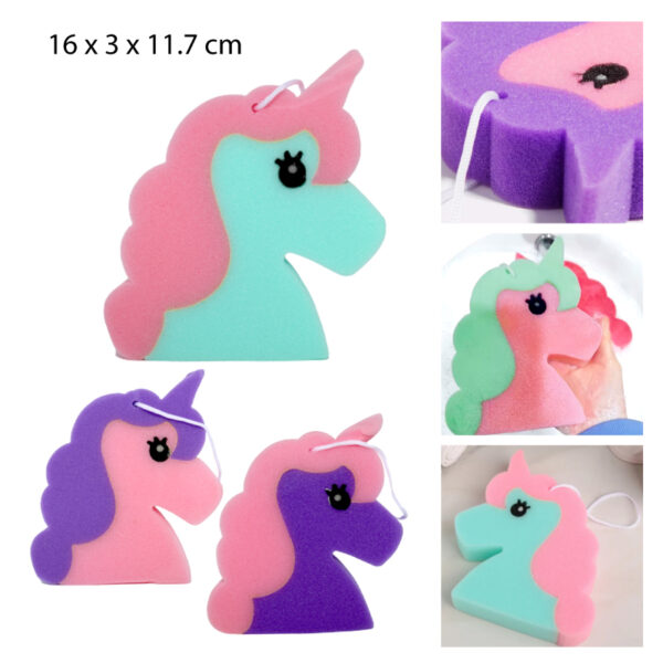 ESPONJA PARA BAÑO - UNICORNIOS
