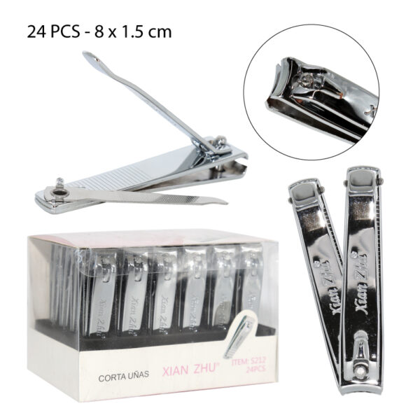 CORTA UÑAS + LIMA DE ACERO INOXIDABLE