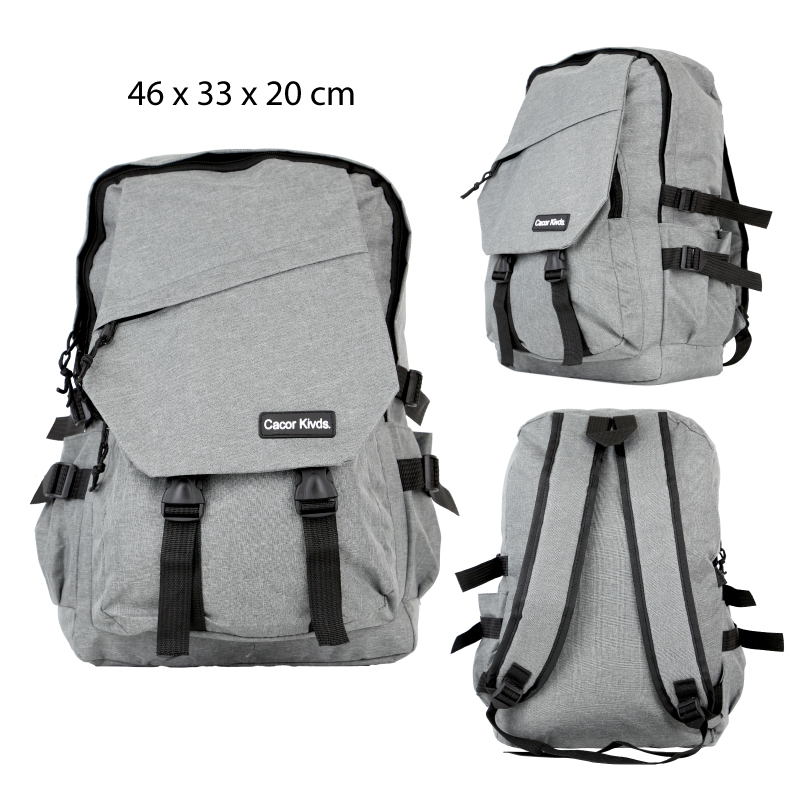 MOCHILA MINIMALISTA GRIS