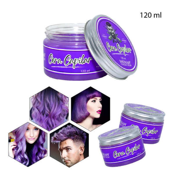 CERA CAPILAR CON COLOR VIOLETA - 120 ML