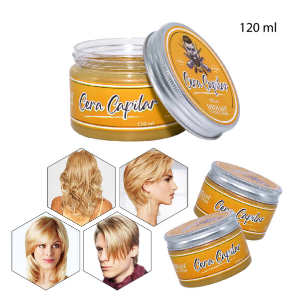 CERA CAPILAR CON COLOR NARANJO CLARO - 120 ML