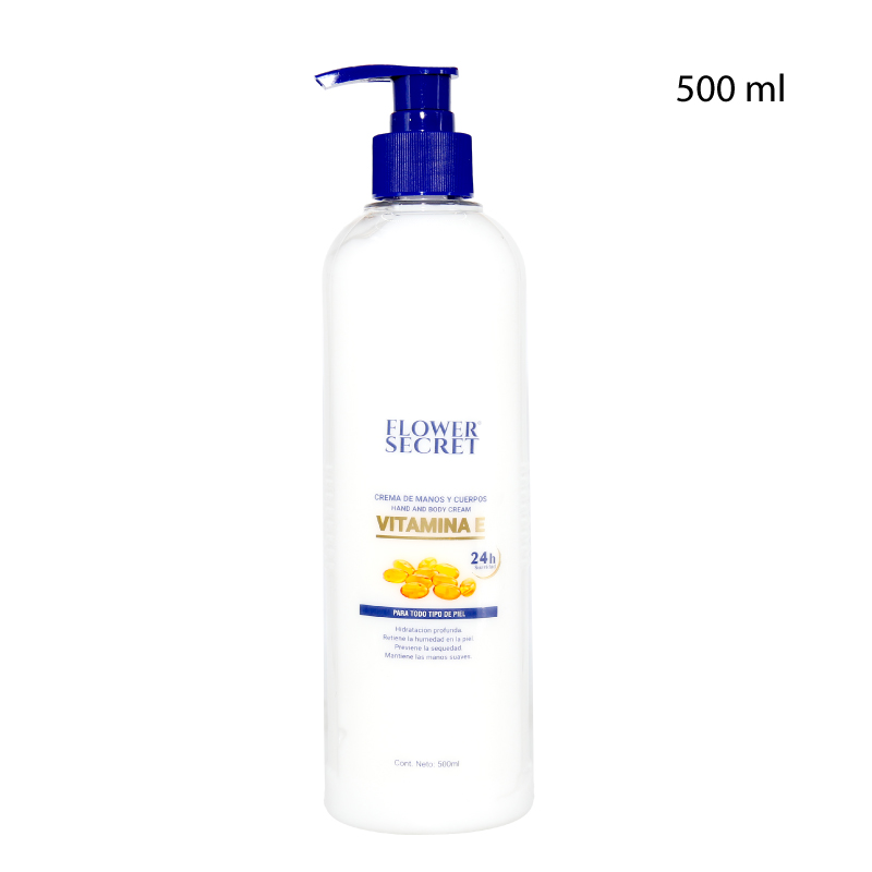 CREMA DE CUERPO Y MANOS VITAMINA E - 500 ML