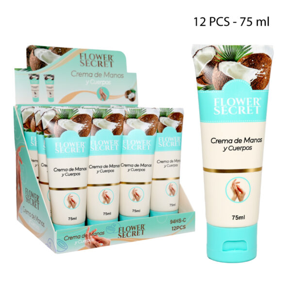 CREMA HIDRATANTE DE MANOS Y CUERPO DE COCO - 75 ML