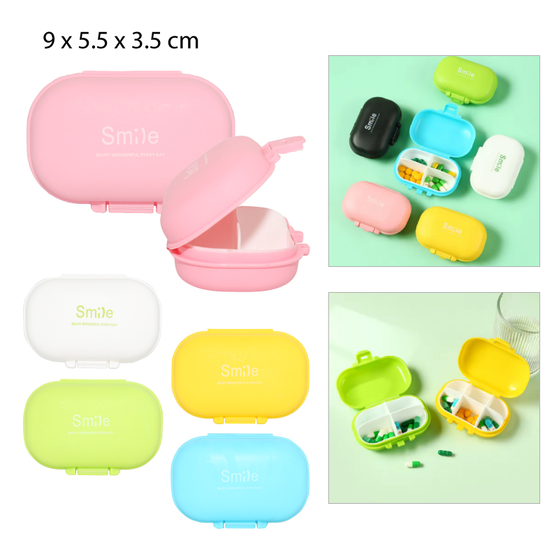 PASTILLERO DE 4 COMPARTIMIENTOS "SMILE"
