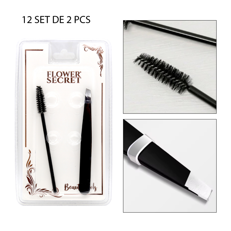 SET CEPILLO + PINZA DE BELLEZA