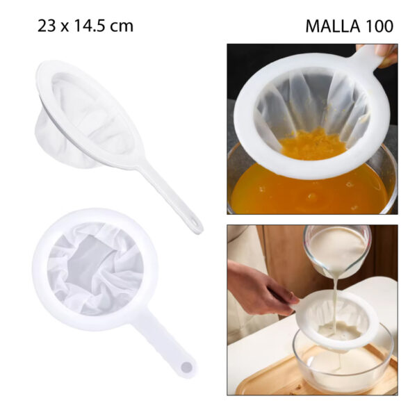 COLADOR DE MALLA DE ALTA DENSIDAD - 100