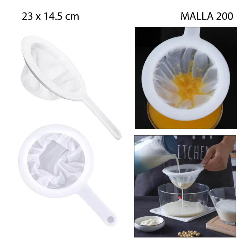 COLADOR DE MALLA DE ALTA DENSIDAD - 200