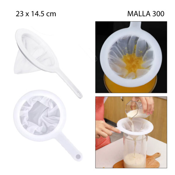 COLADOR CÓNICO DE MALLA DE ALTA DENSIDAD - 300