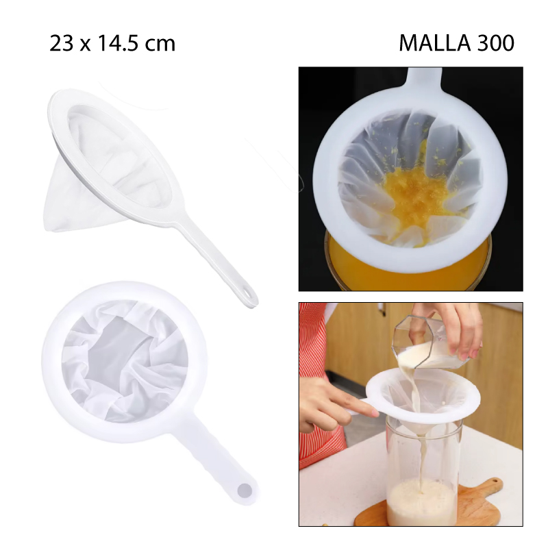 COLADOR CÓNICO DE MALLA DE ALTA DENSIDAD - 300
