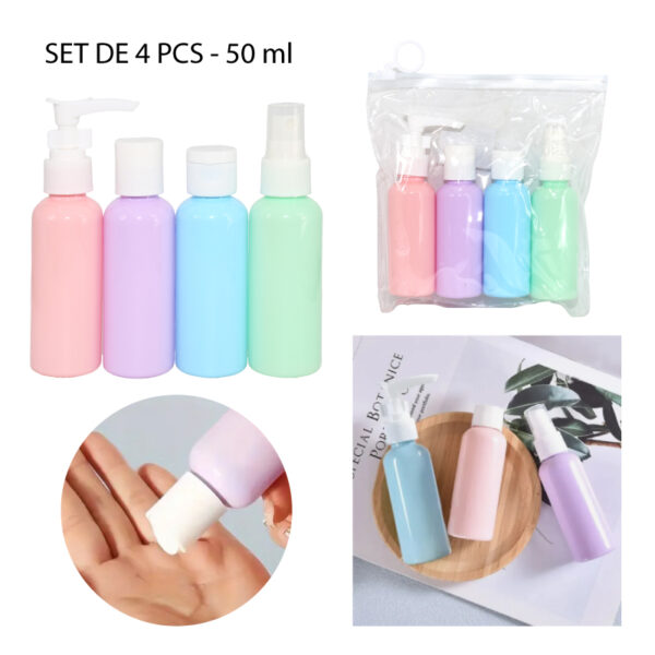KIT DE BOTELLAS MULTIUSO DE COLORES