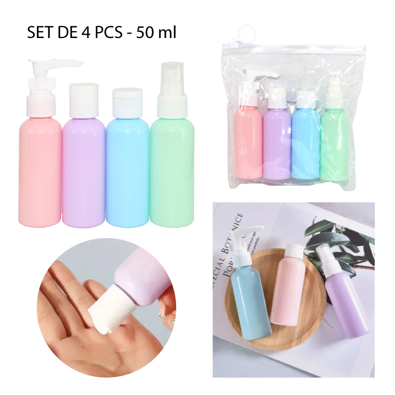 KIT DE BOTELLAS MULTIUSO DE COLORES