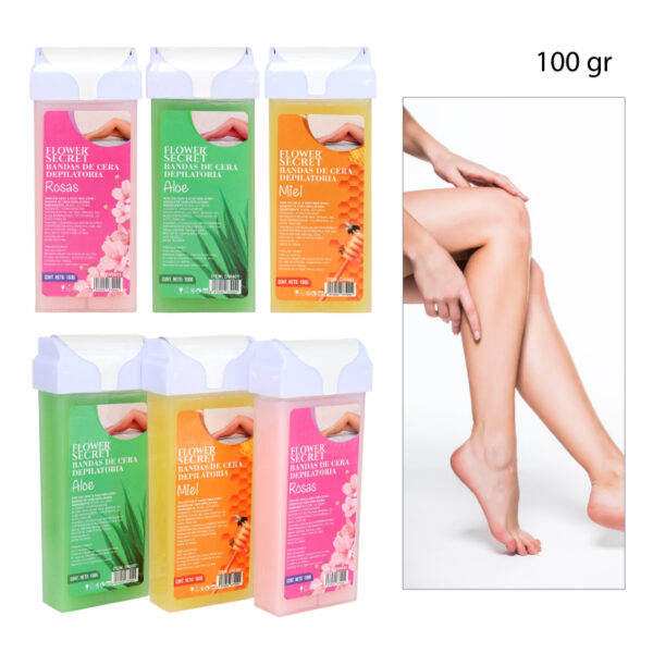 CARTUCHOS DE CERA DEPILATORIA EN ROLL ON - 100 GR
