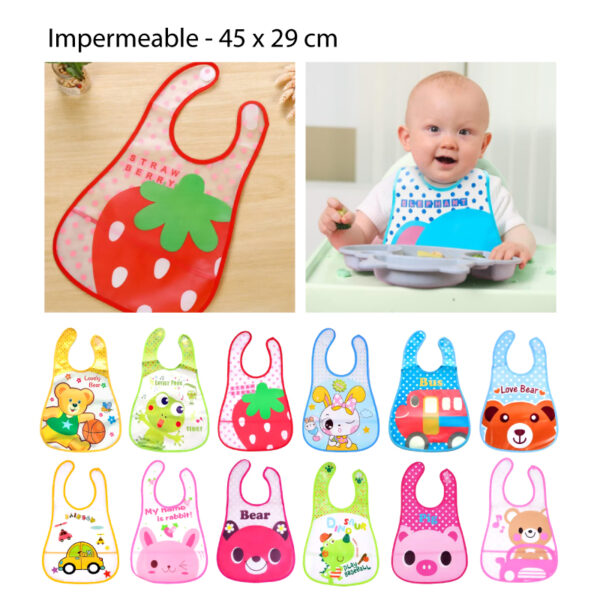 BABERO IMPERMEABLE DISEÑOS ENTRETENIDOS