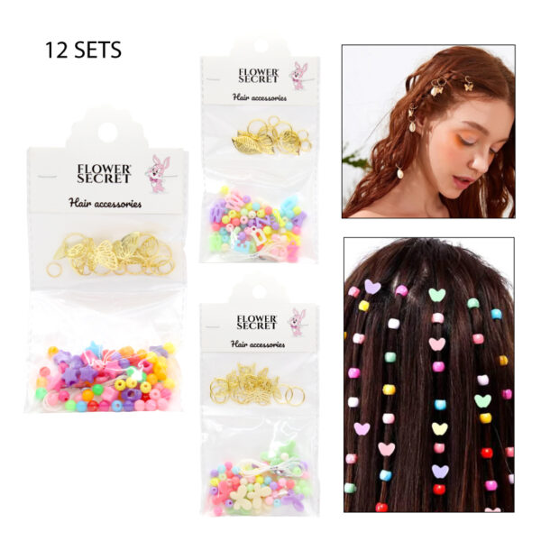 ACCESORIOS PARA EL CABELLO Y CUENTAS DE COLORES