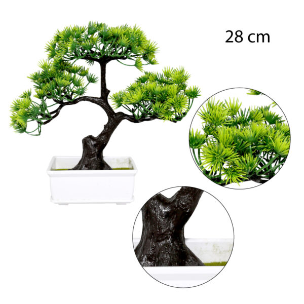 PLANTA ARTIFICIAL, BONSAI DE 3 CABEZAS - 28 CM