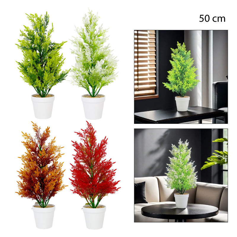 PLANTA ARTIFICIAL, PINO CIPRÉS - 50 CM
