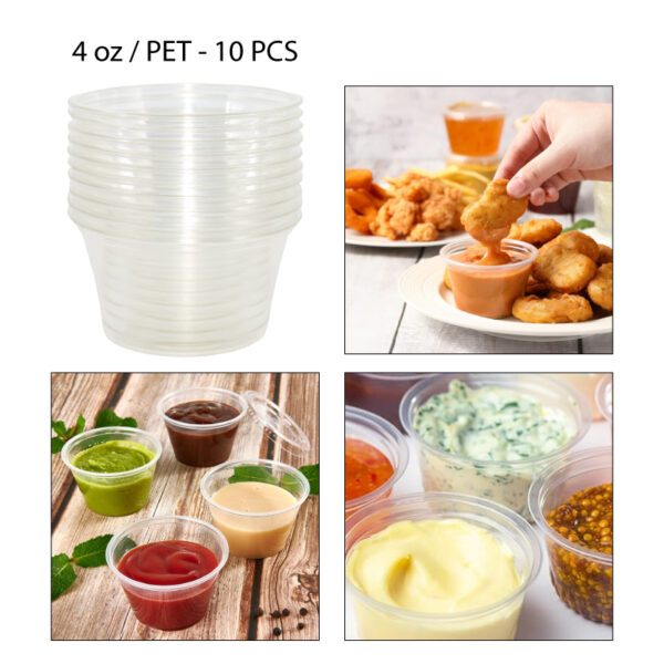 VASOS PLÁSTICOS TRANSPARENTES - 4 OZ