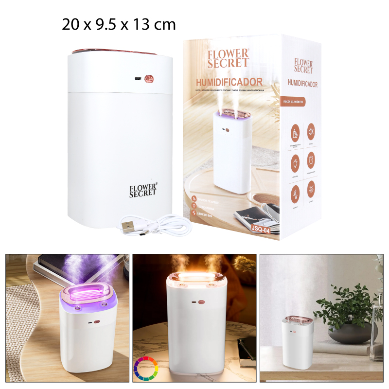 HUMIDIFICADOR AROMATERAPIA USB - 1300 ML