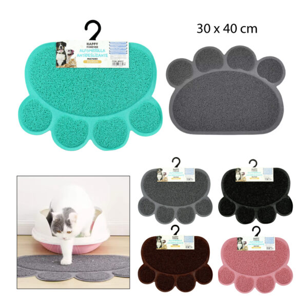ALFOMBRA PVC ANTIDESLIZANTE PARA MASCOTAS - 30 X 40 CM