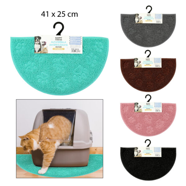 ALFOMBRA PVC ANTIDESLIZANTE PARA MASCOTAS - 41 X 25 CM