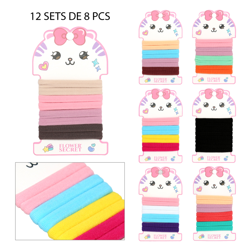 SET DE 8 COLETS ELÁSTICOS
